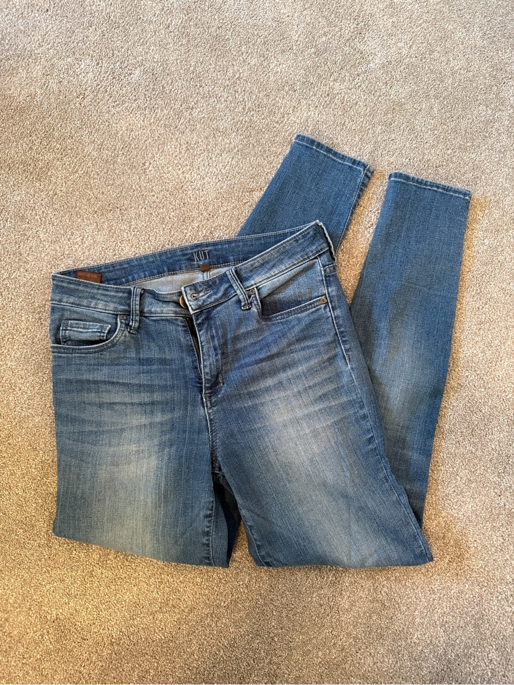 Kut from the Kloth Medium Wash Skinny Jeans